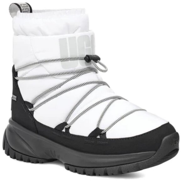 NEW UGG Yose Puffer Mid Waterproof Boots white for women 764mn - Picture 4 of 8